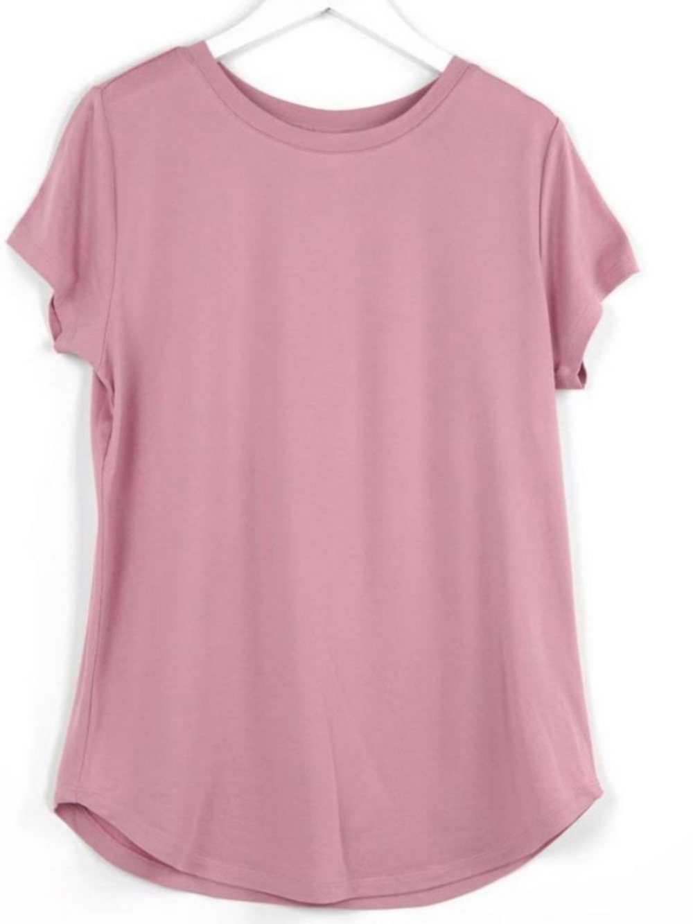 Everyday Short Sleeve Crew Tee in Dusty Pink